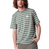 Polera Manga Corta Hombre Stripe Label Tee Verde