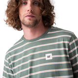 Polera Manga Corta Hombre Stripe Label Tee Verde