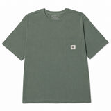 Polera Manga Corta Hombre Solid Pocket Label Verde
