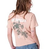 Polera Manga Corta Mujer Boxy Thrive Graphic Rosado