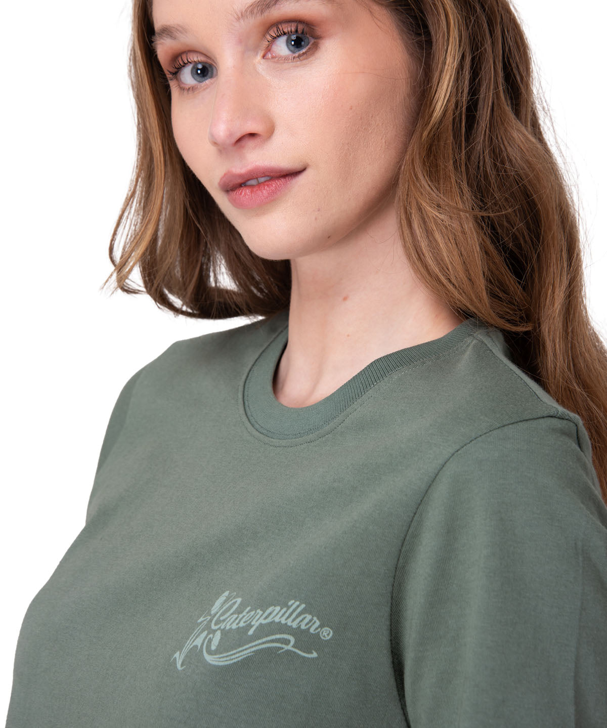 Polera Manga Corta Mujer Floral Graphic Tee Verde