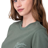 Polera Manga Corta Mujer Floral Graphic Tee Verde