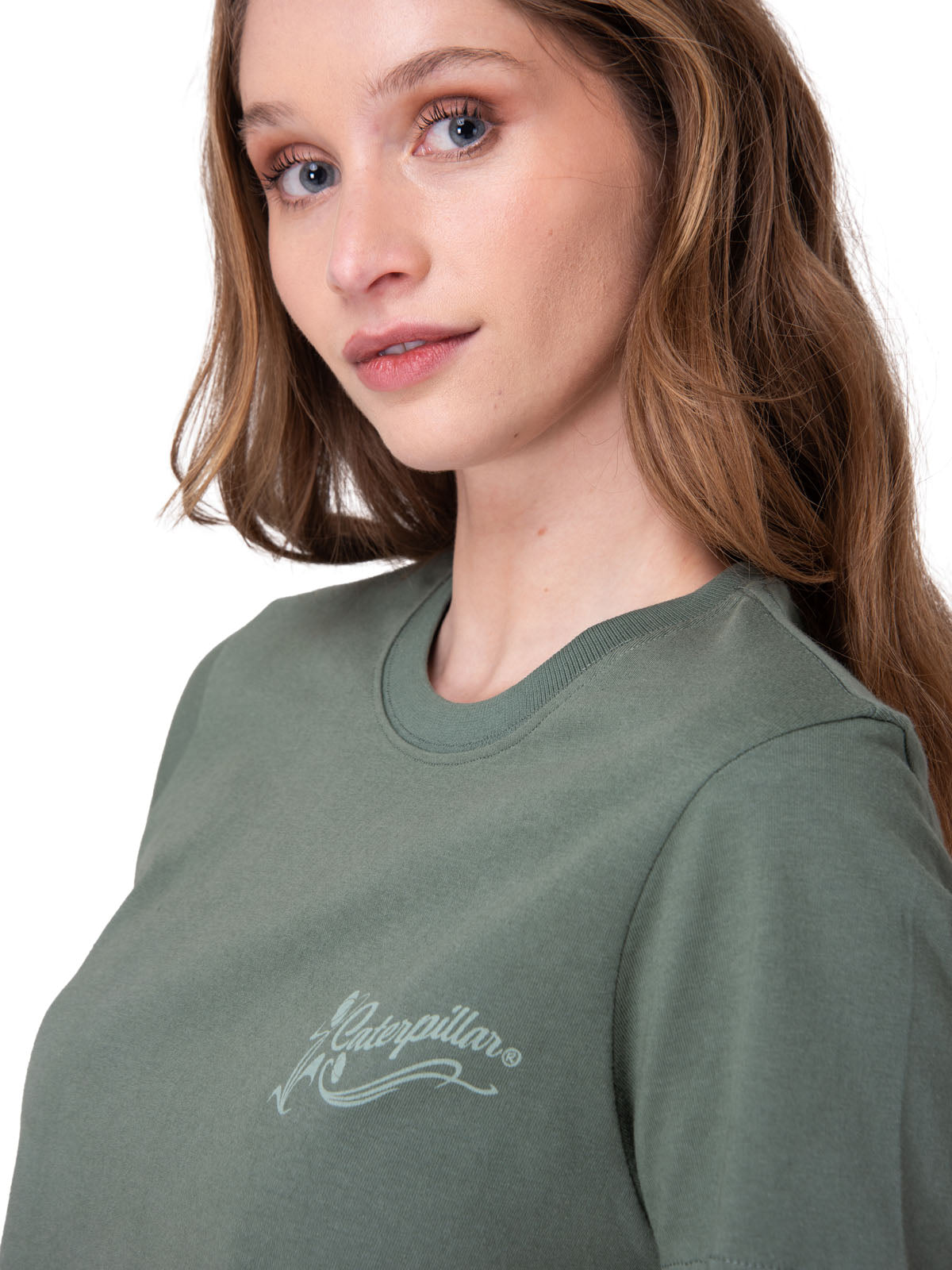 Polera Manga Corta Mujer Floral Graphic Tee Verde