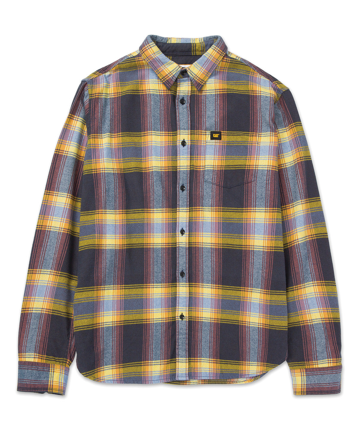 Camisa Manga larga Casual Hombre FLANNEL L/S SHIRT Azul CAT
