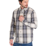 Camisa Manga Larga Casual Hombre Plaid Poplin Amarillo CAT