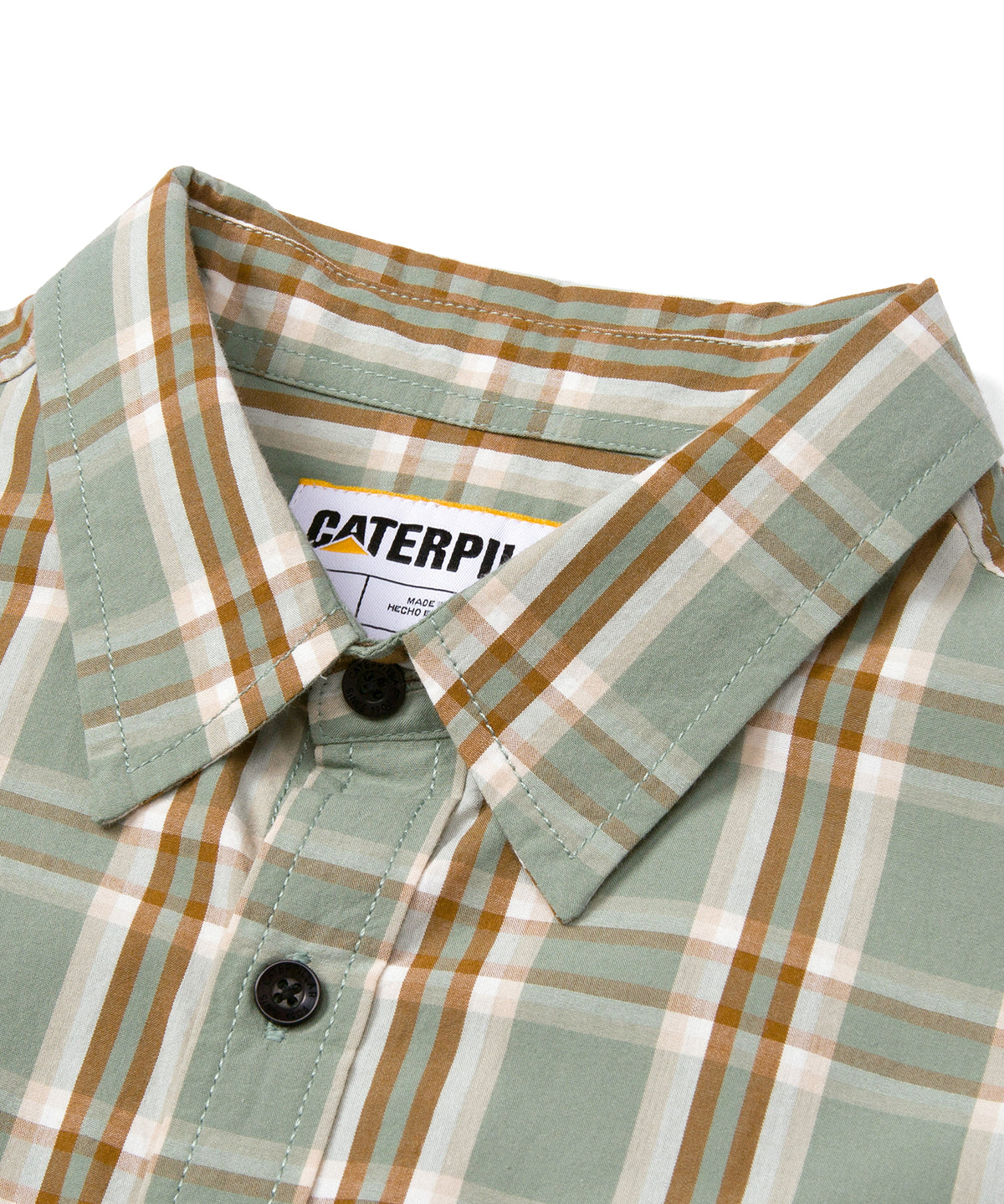 Camisa Manga larga Casual Hombre POPLIN L/S SHIRT Verde CAT