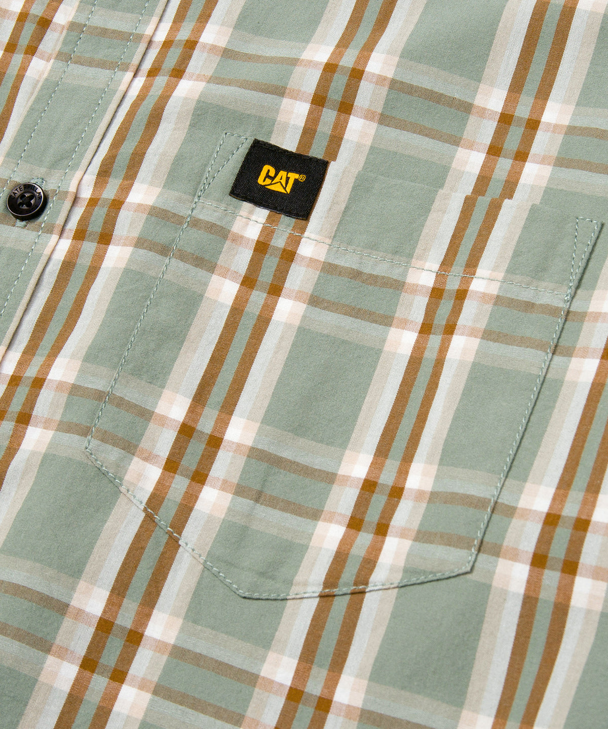 Camisa Manga larga Casual Hombre POPLIN L/S SHIRT Verde CAT