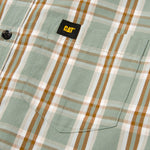 Camisa Manga larga Casual Hombre POPLIN L/S SHIRT Verde CAT