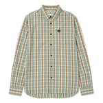 Camisa Manga corta Casual Hombre PLAID POPLIN S/S SHIRT Verde CAT