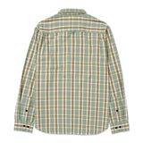 Camisa Manga corta Casual Hombre PLAID POPLIN S/S SHIRT Verde CAT