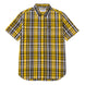 Camisa Manga corta Casual Hombre PLAID POPLIN S/S SHIRT Amarillo CAT