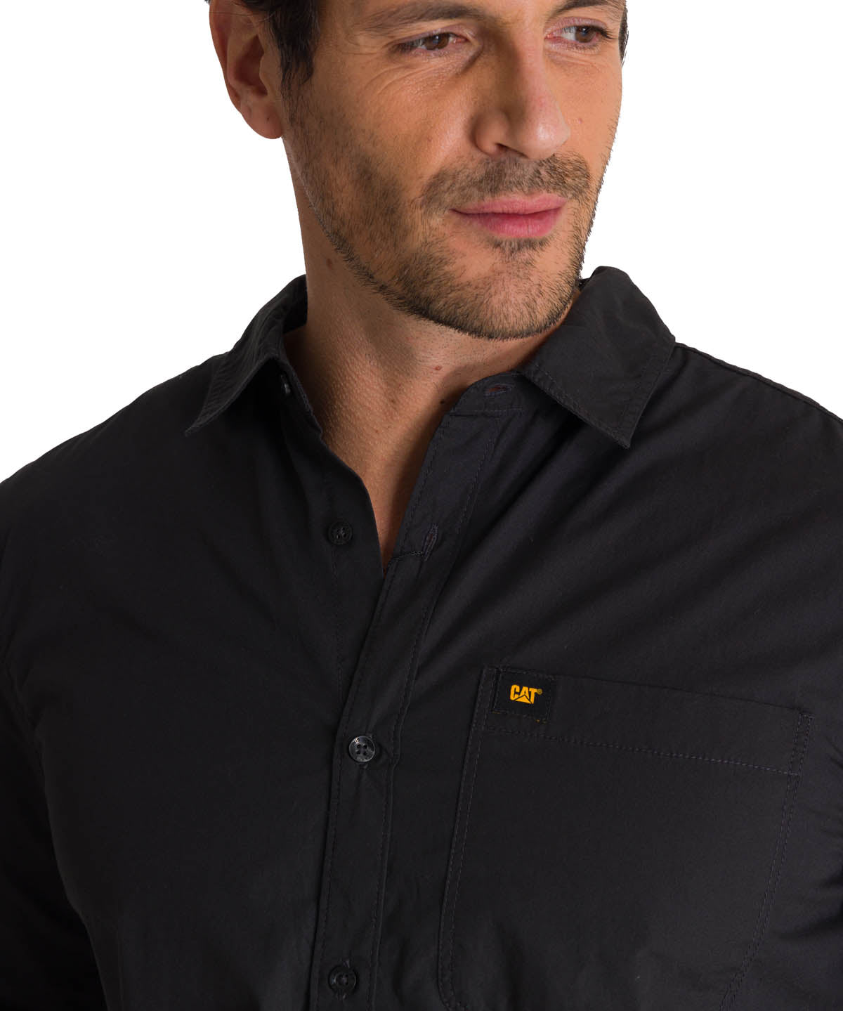 Camisa Manga Larga Hombre Convertible Negro CAT