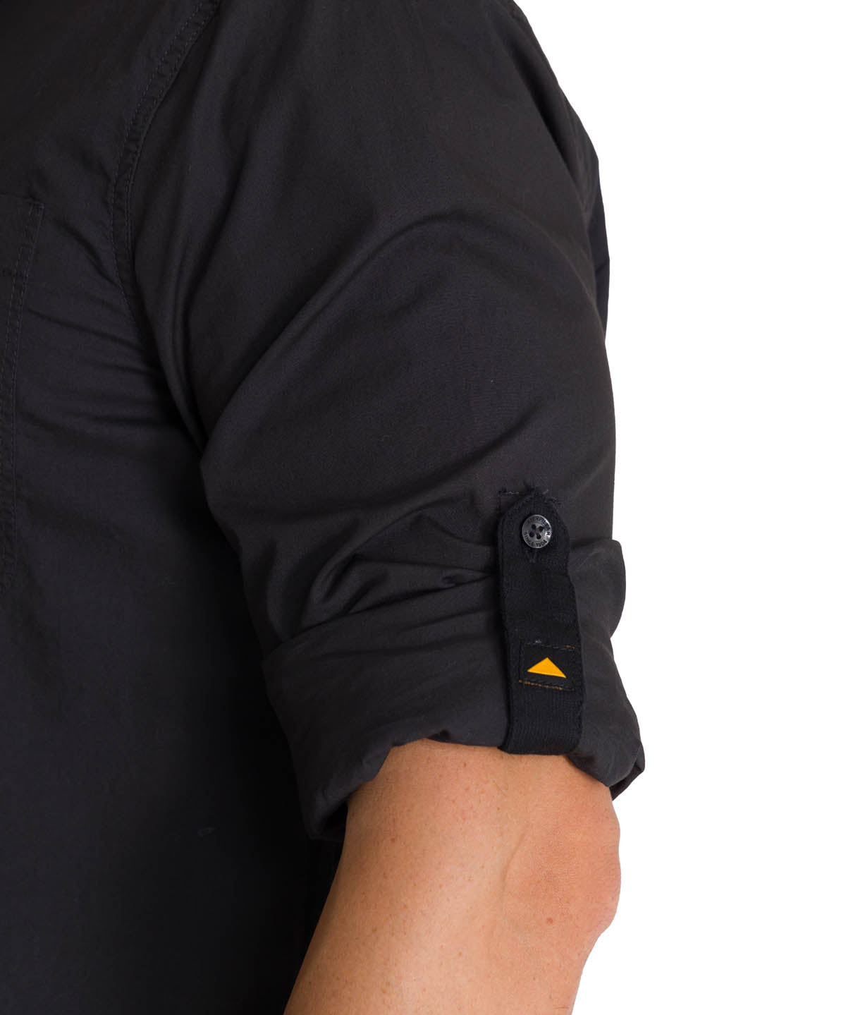 Camisa Manga Larga Hombre Convertible Negro CAT