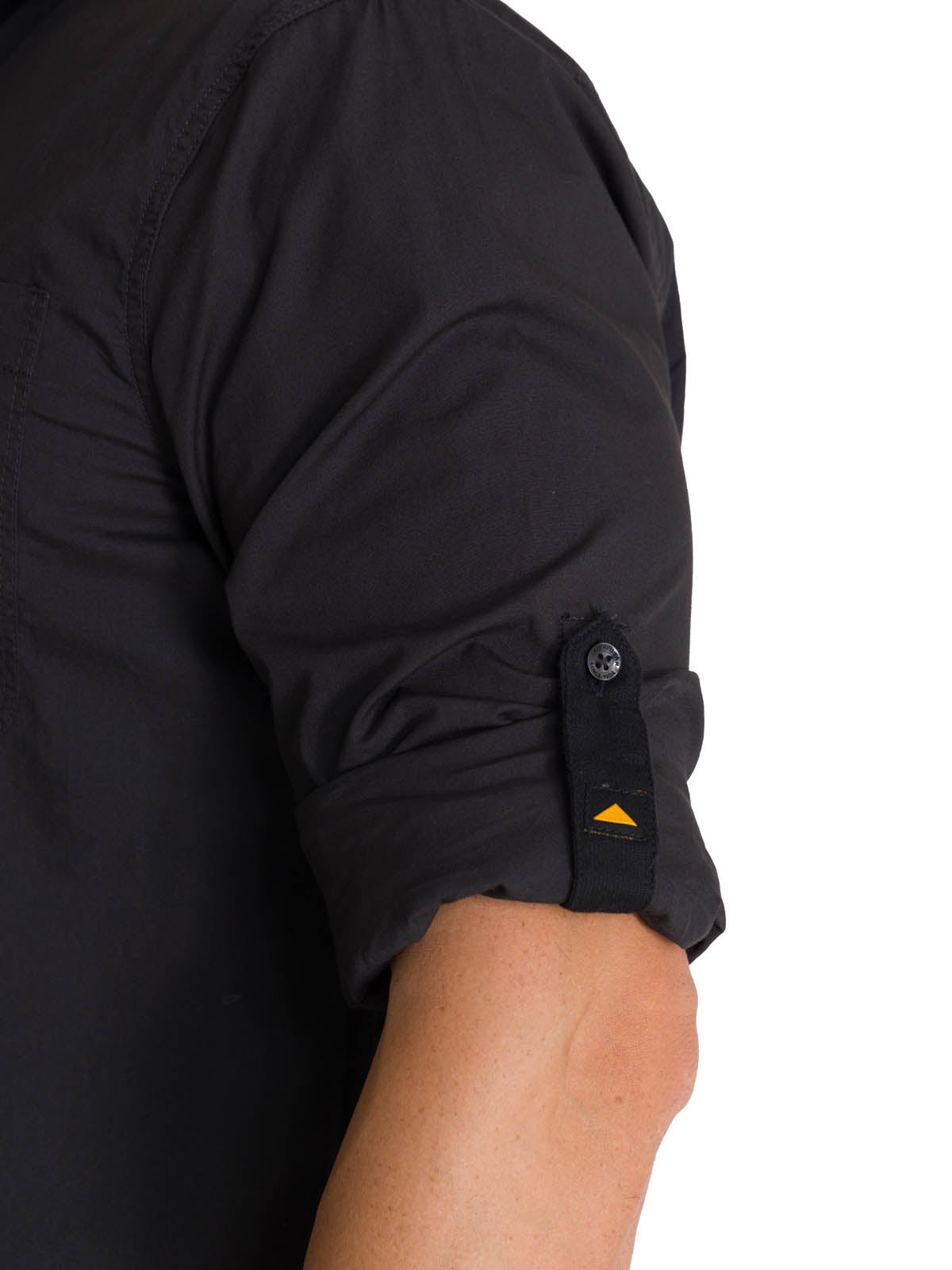 Camisa Manga Larga Hombre Convertible Negro CAT