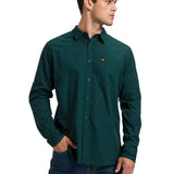 Camisa Manga LargaCasual Hombre Fundation Rojo Azul CAT