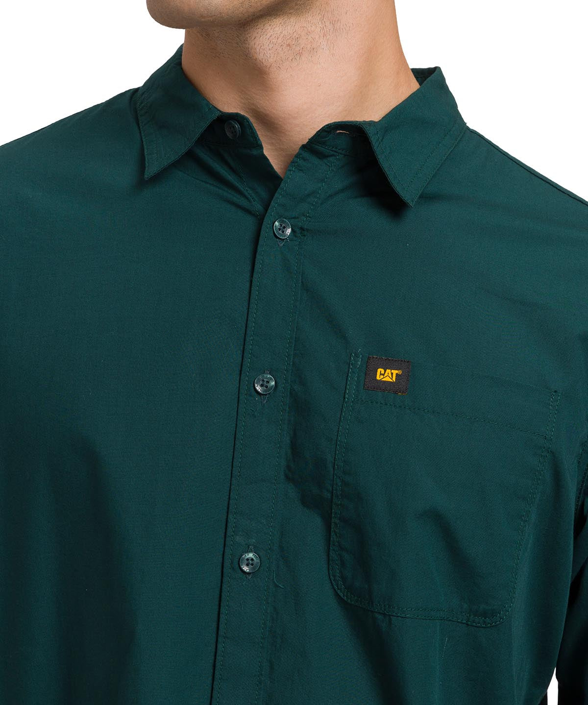 Camisa Manga LargaCasual Hombre Fundation Rojo Azul CAT