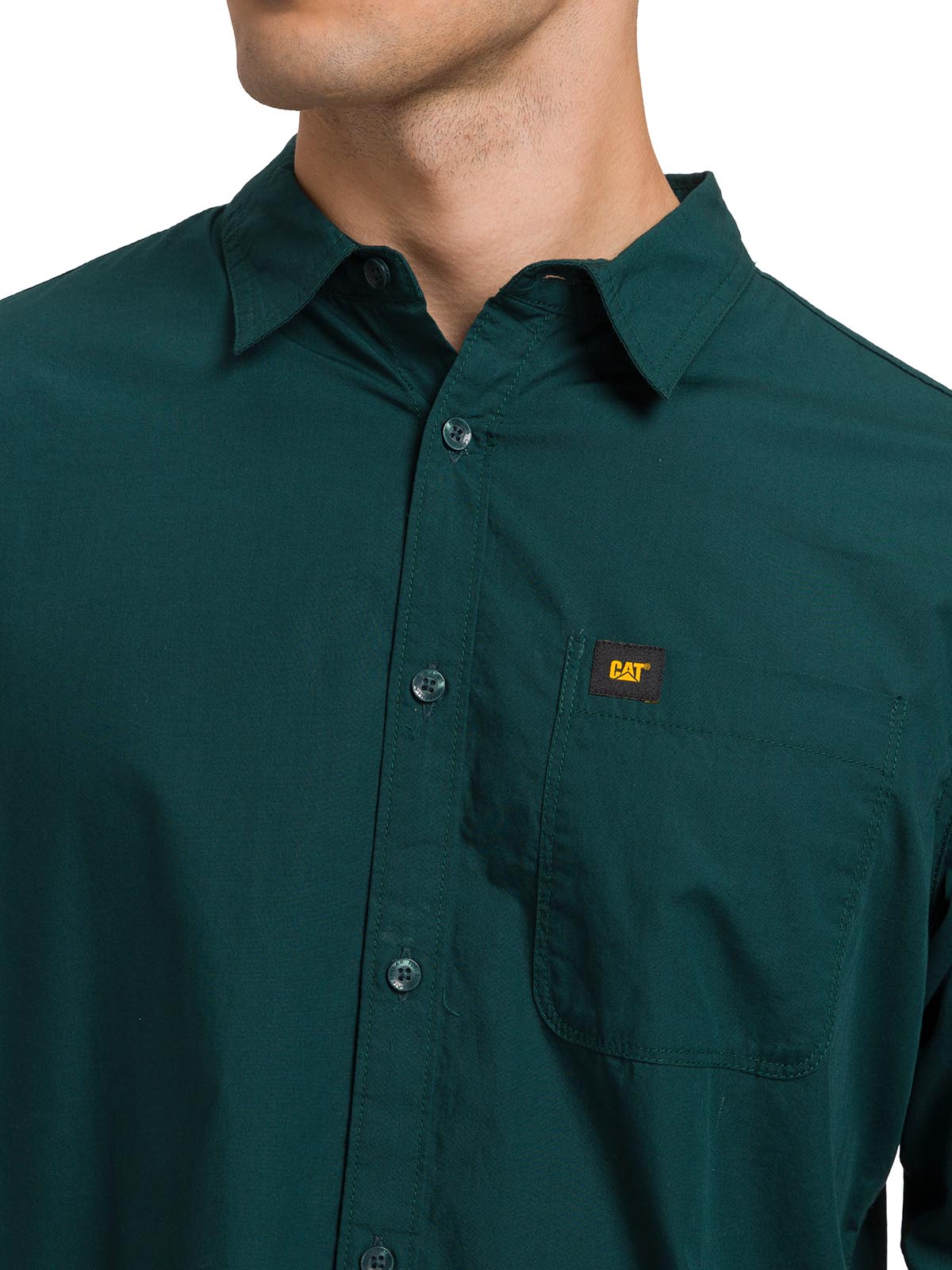 Camisa Manga LargaCasual Hombre Fundation Rojo Azul CAT