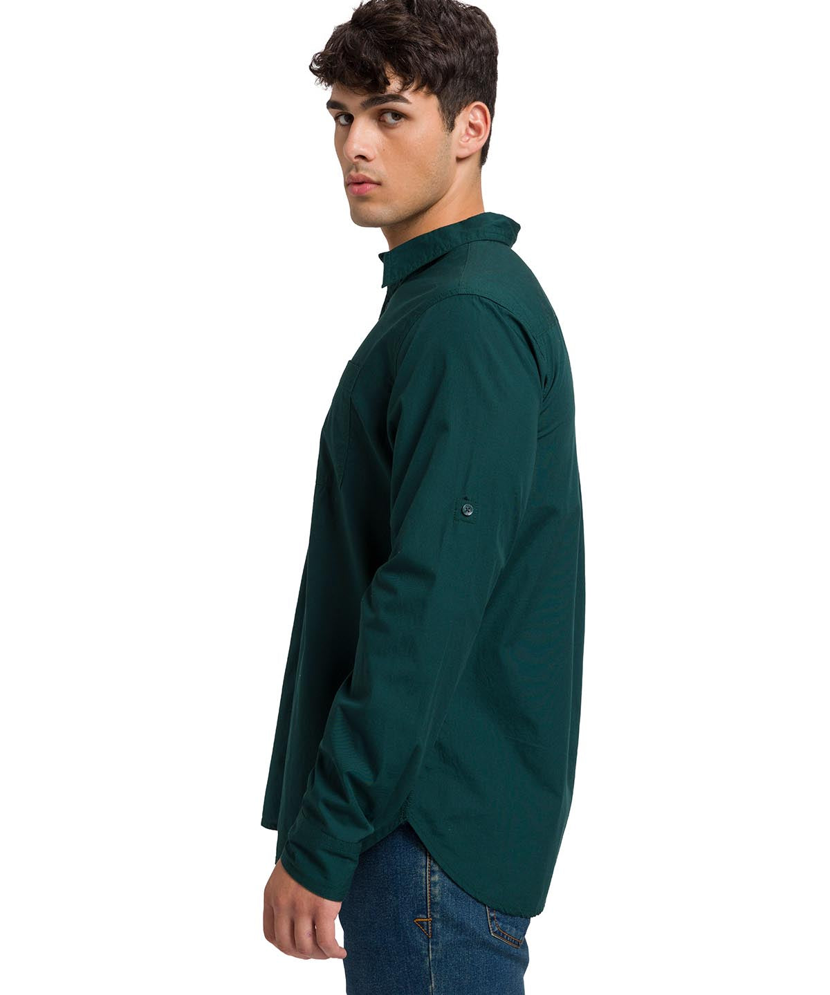 Camisa Manga LargaCasual Hombre Fundation Rojo Azul CAT