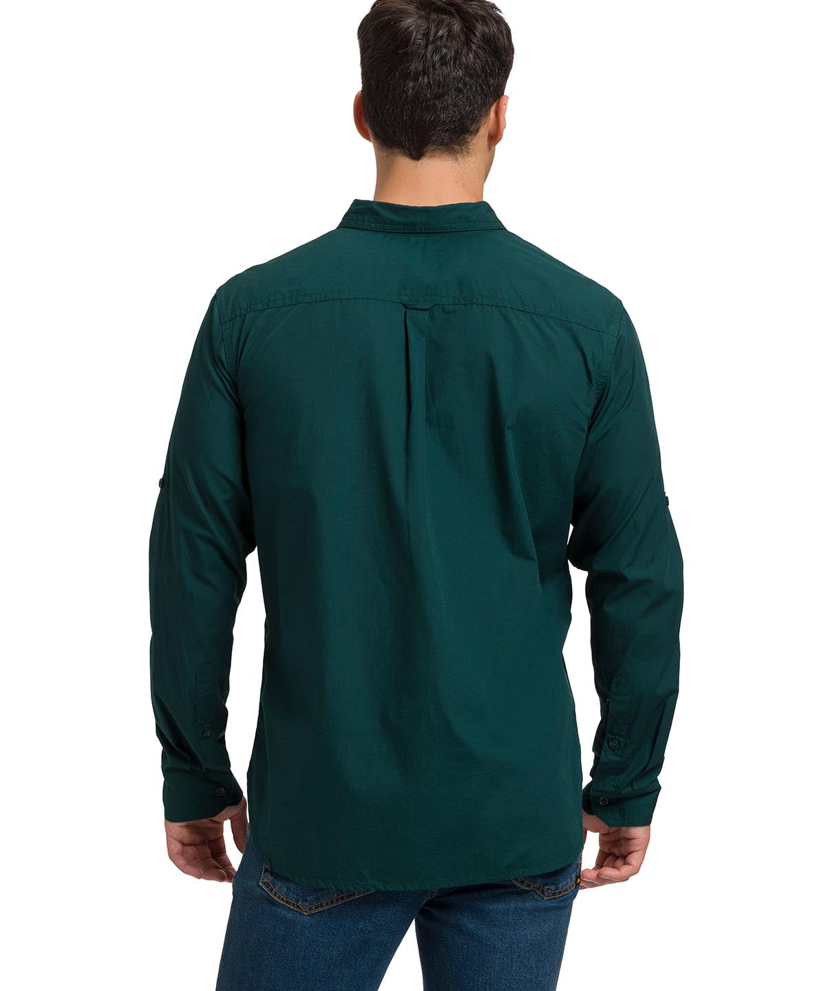 Camisa Manga LargaCasual Hombre Fundation Rojo Azul CAT