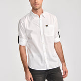 Camisa Manga LargaCasual Hombre Fundation Rojo Azul CAT