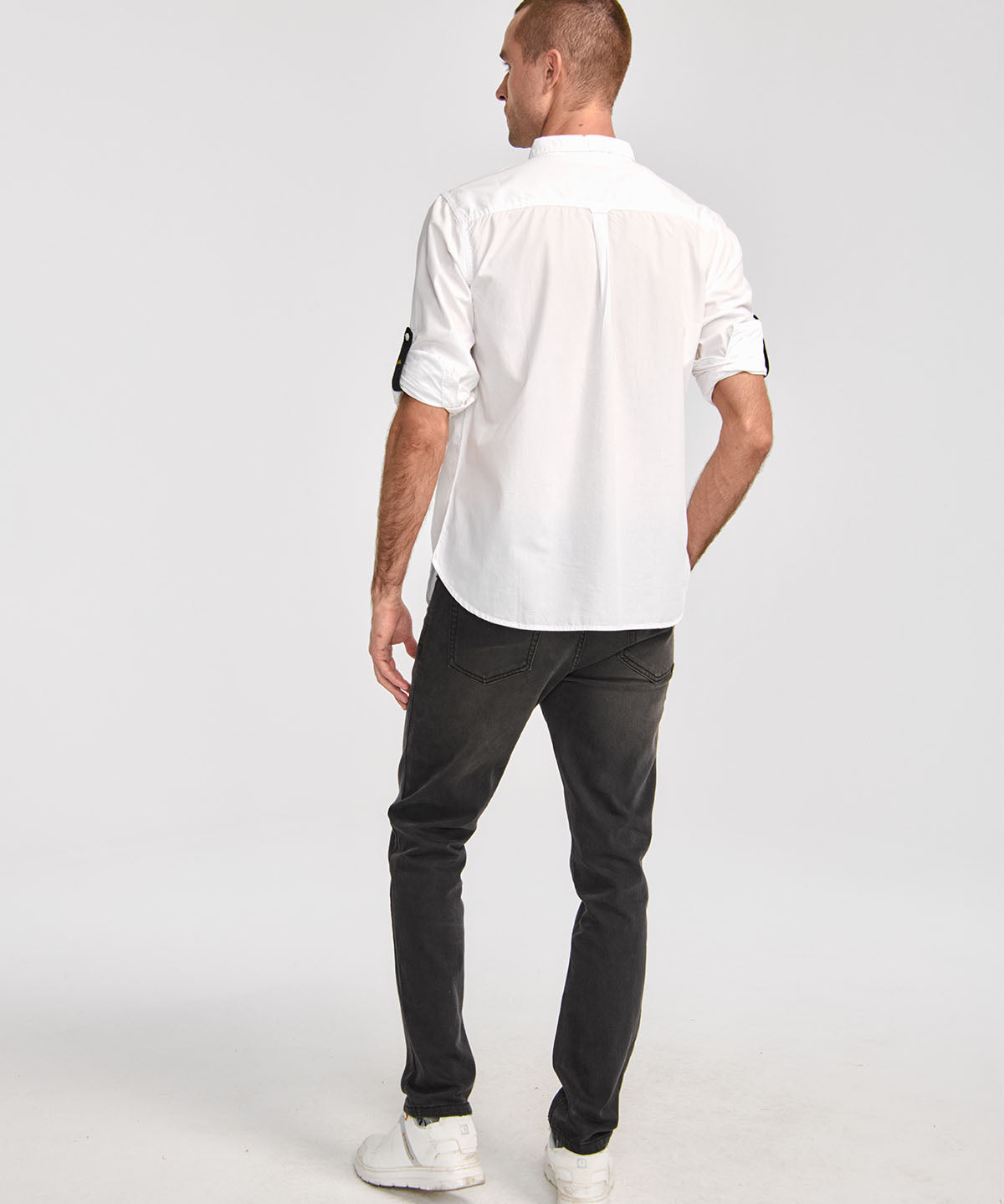 Camisa Manga LargaCasual Hombre Fundation Rojo Azul CAT