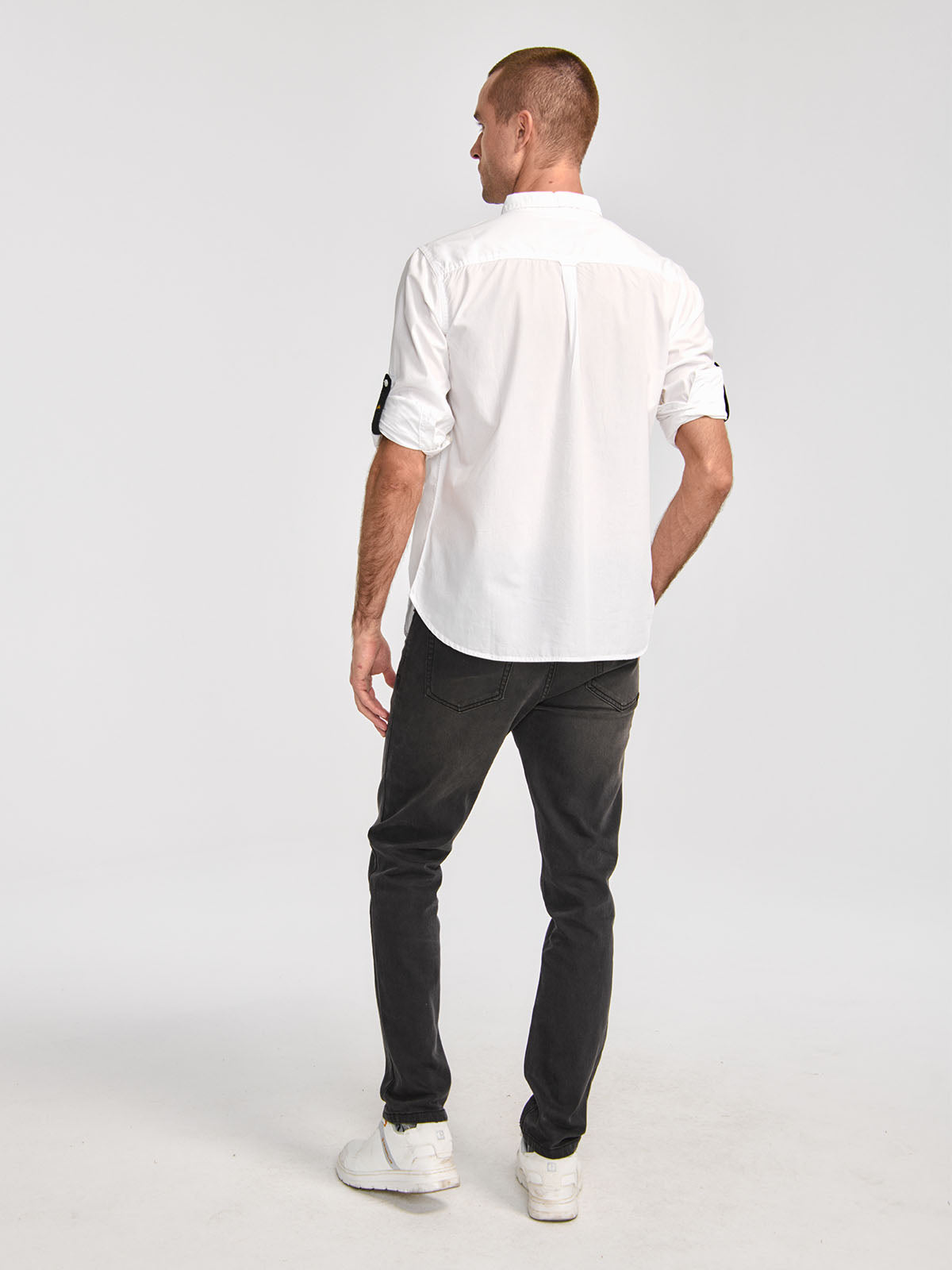 Camisa Manga LargaCasual Hombre Fundation Rojo Azul CAT