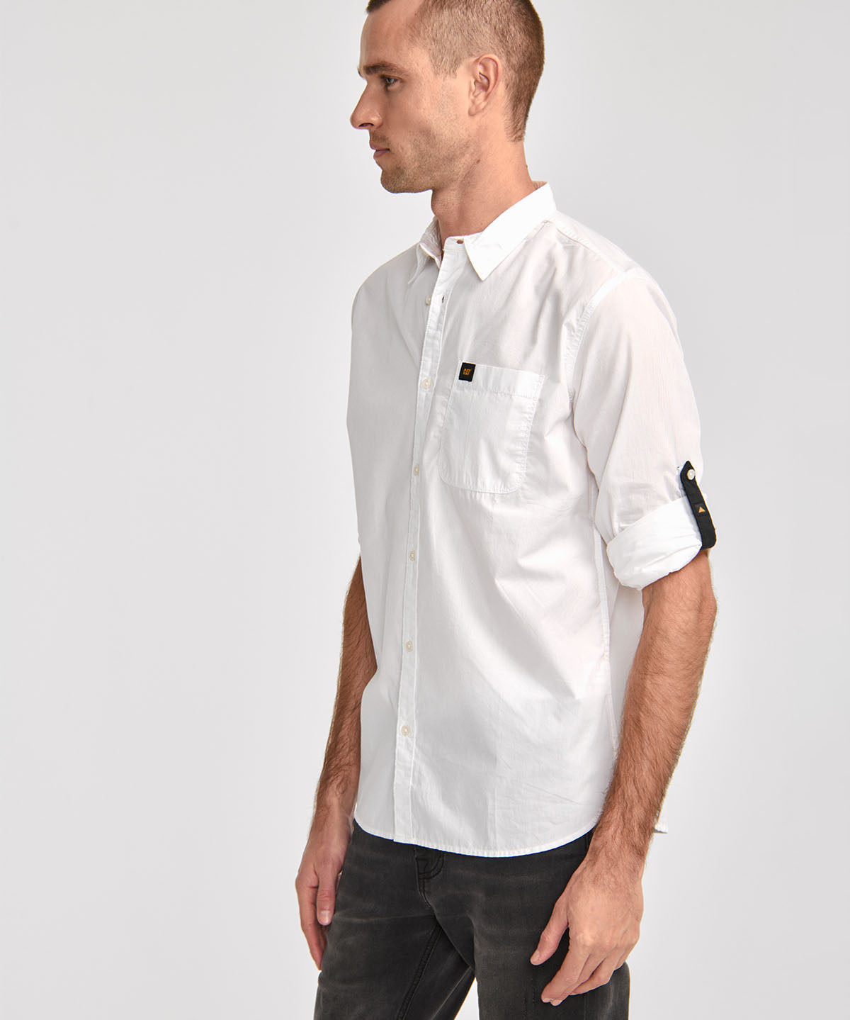 Camisa Manga LargaCasual Hombre Fundation Rojo Azul CAT