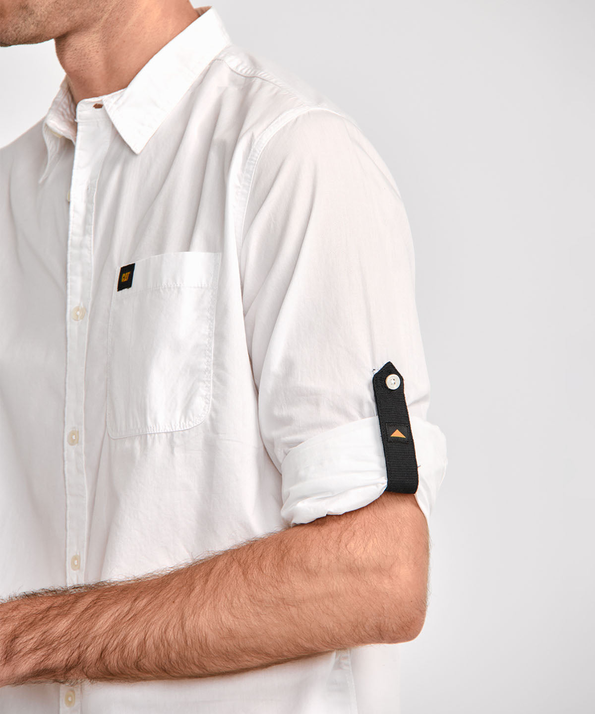 Camisa Manga LargaCasual Hombre Fundation Rojo Azul CAT