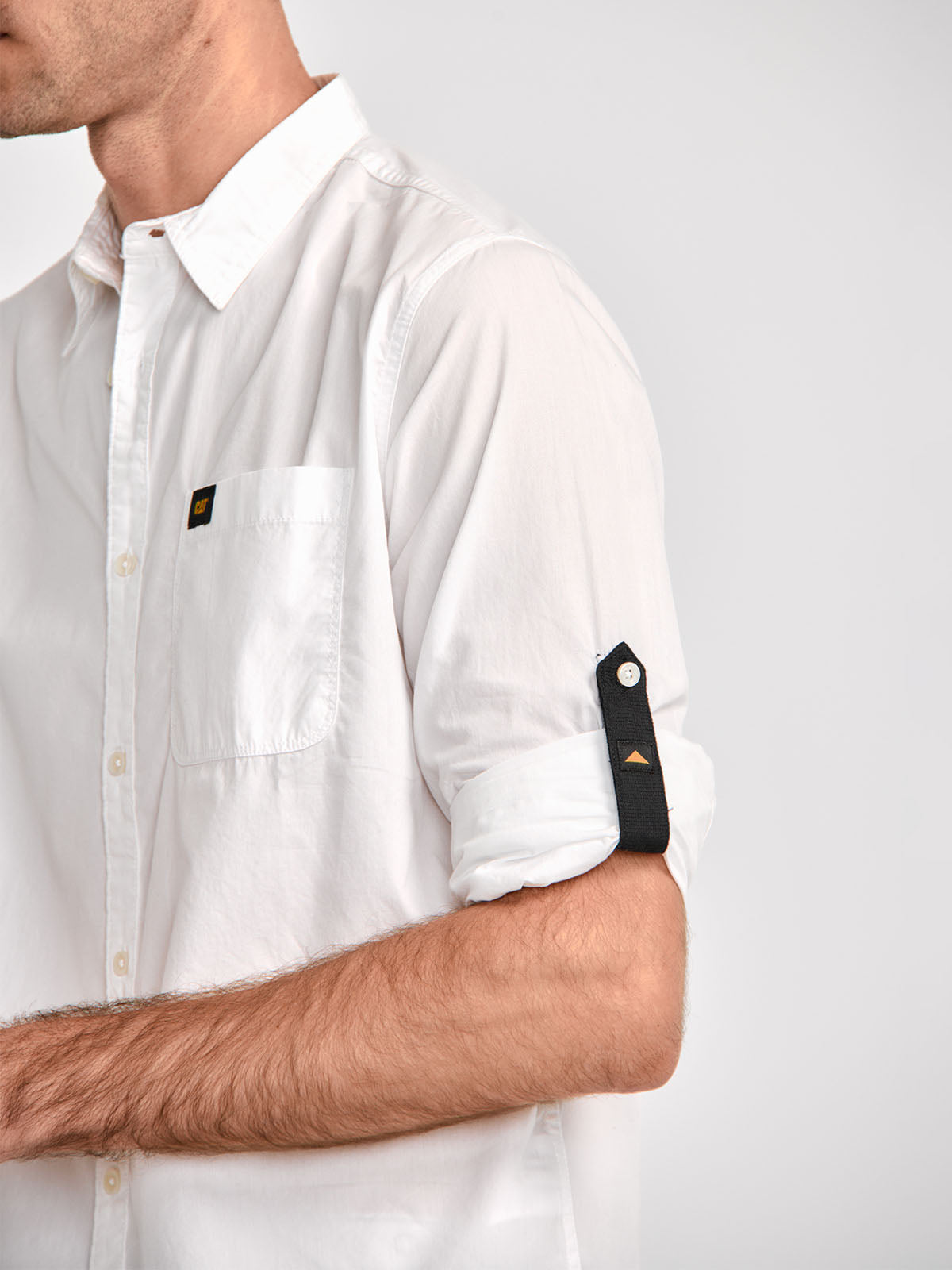 Camisa Manga LargaCasual Hombre Fundation Rojo Azul CAT