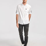 Camisa Manga LargaCasual Hombre Fundation Rojo Azul CAT