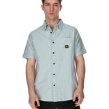 Camisa Manga corta Casual Hombre OXFORD RELAXED S/S SHIRT Gris CAT