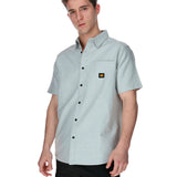 Camisa Manga corta Casual Hombre OXFORD RELAXED S/S SHIRT Gris CAT