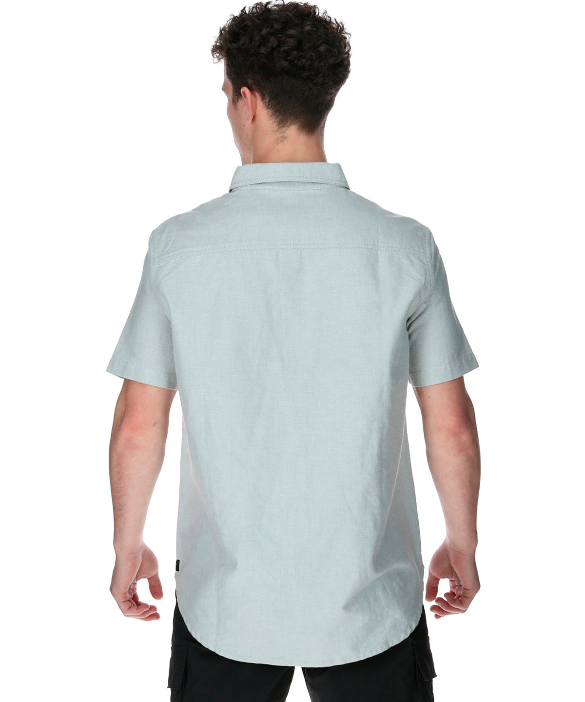 Camisa Manga corta Casual Hombre OXFORD RELAXED S/S SHIRT Gris CAT