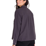 Camisa Manga Larga Mujer Heritage Uniform Boxy L/S Gris Oscuro Cat