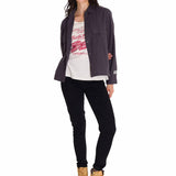 Camisa Manga Larga Mujer Heritage Uniform Boxy L/S Gris Oscuro Cat