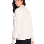 Camisa Manga Larga Mujer Heritage Uniform Boxy L/S Vainilla Cat