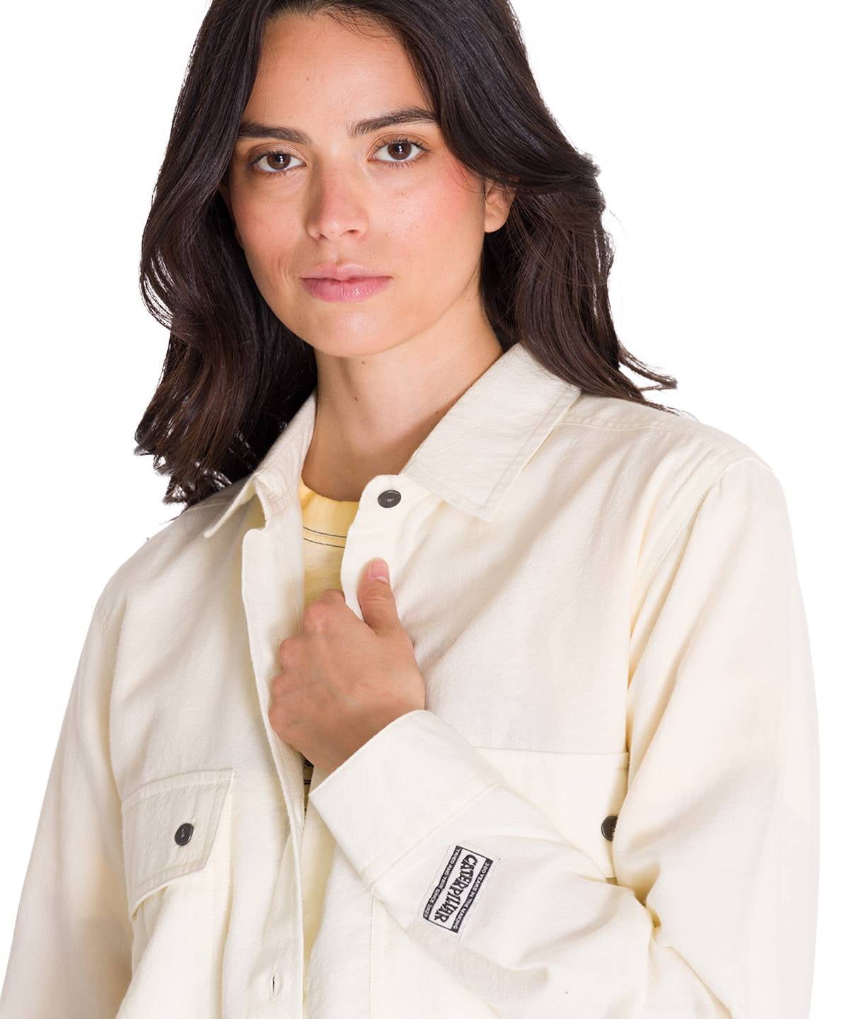 Camisa Manga Larga Mujer Heritage Uniform Boxy L/S Vainilla Cat