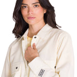 Camisa Manga Larga Mujer Heritage Uniform Boxy L/S Vainilla Cat