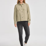 Blusa Manga larga Casual Mujer HERITAGE UNIFORM BOXY L/S SHIRT Verde CAT