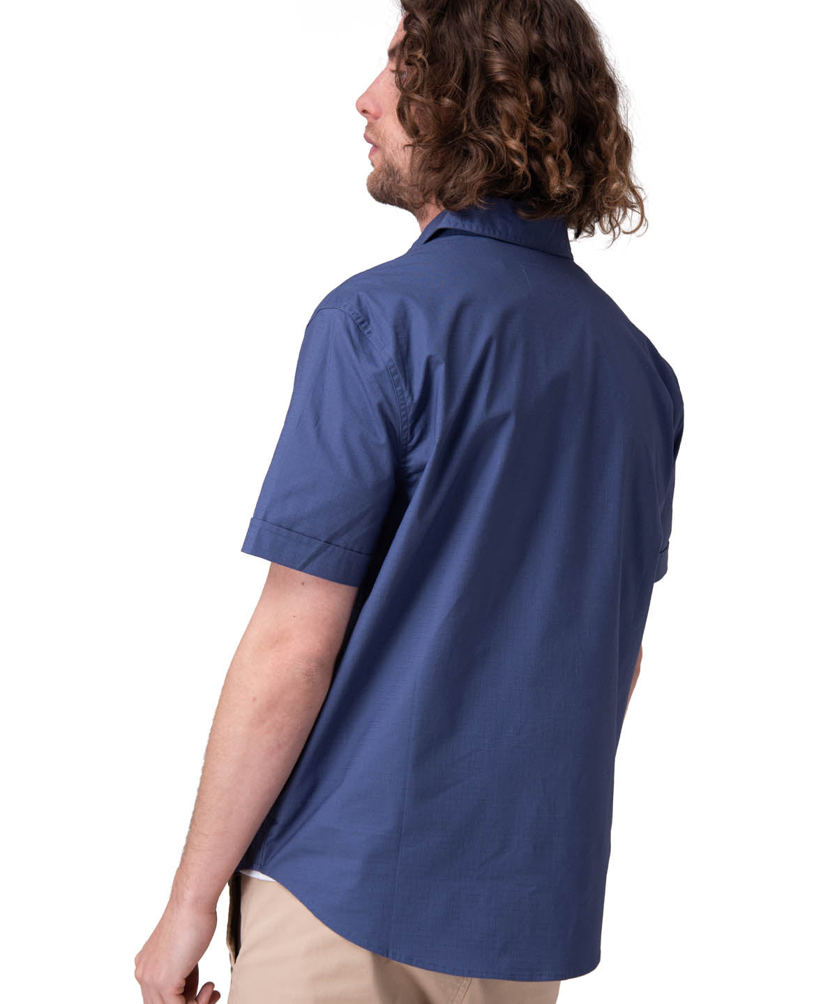 Camisa Manga Corta Hombre Utility S/S Shirt Azul