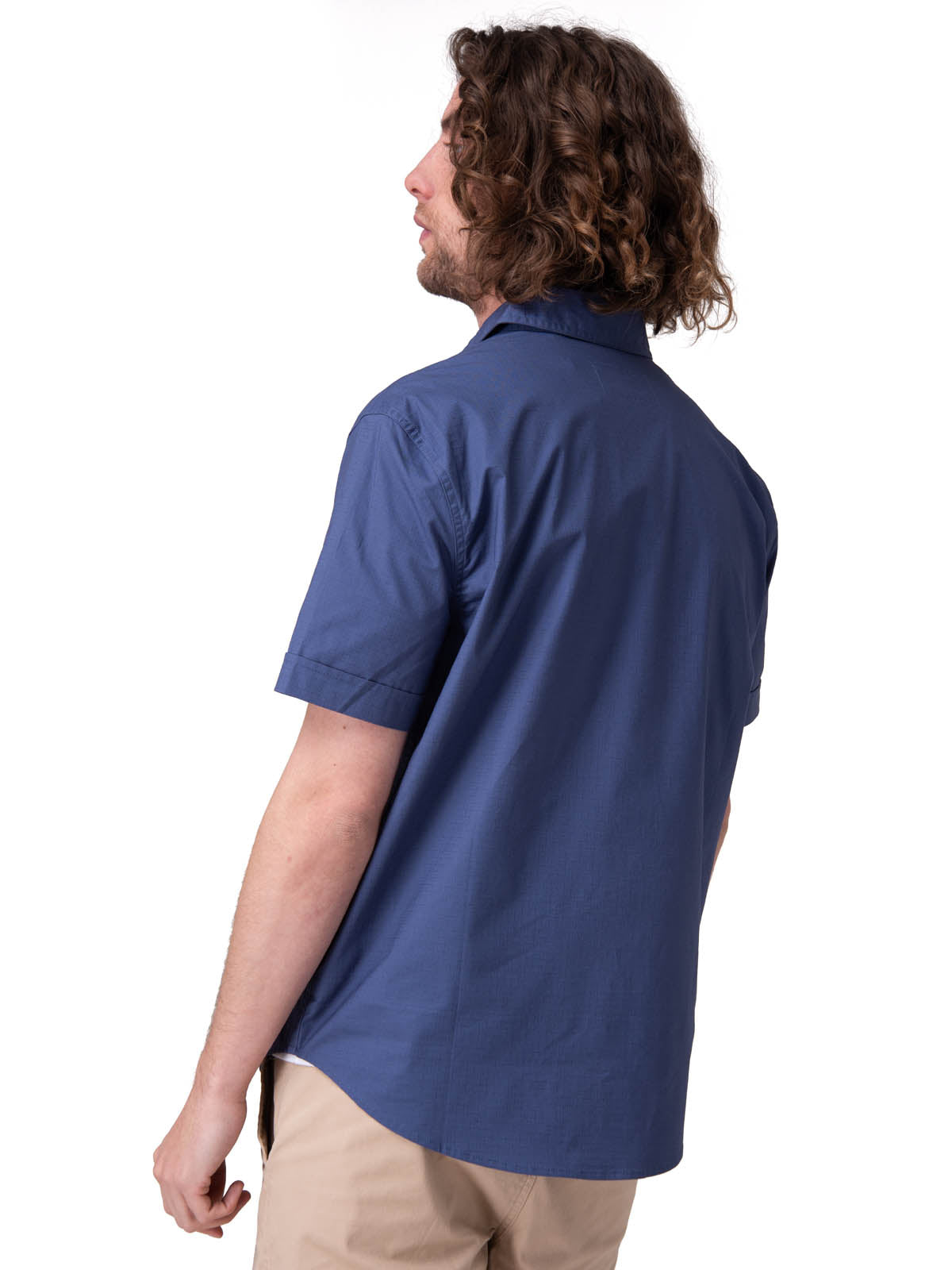 Camisa Manga Corta Hombre Utility S/S Shirt Azul