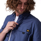 Camisa Manga Corta Hombre Utility S/S Shirt Azul