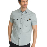 Camisa Manga Corta Hombre Utility Azul Acero CAT