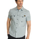 Camisa Manga Corta Hombre Utility Azul Acero CAT