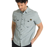 Camisa Manga Corta Hombre Utility Azul Acero CAT