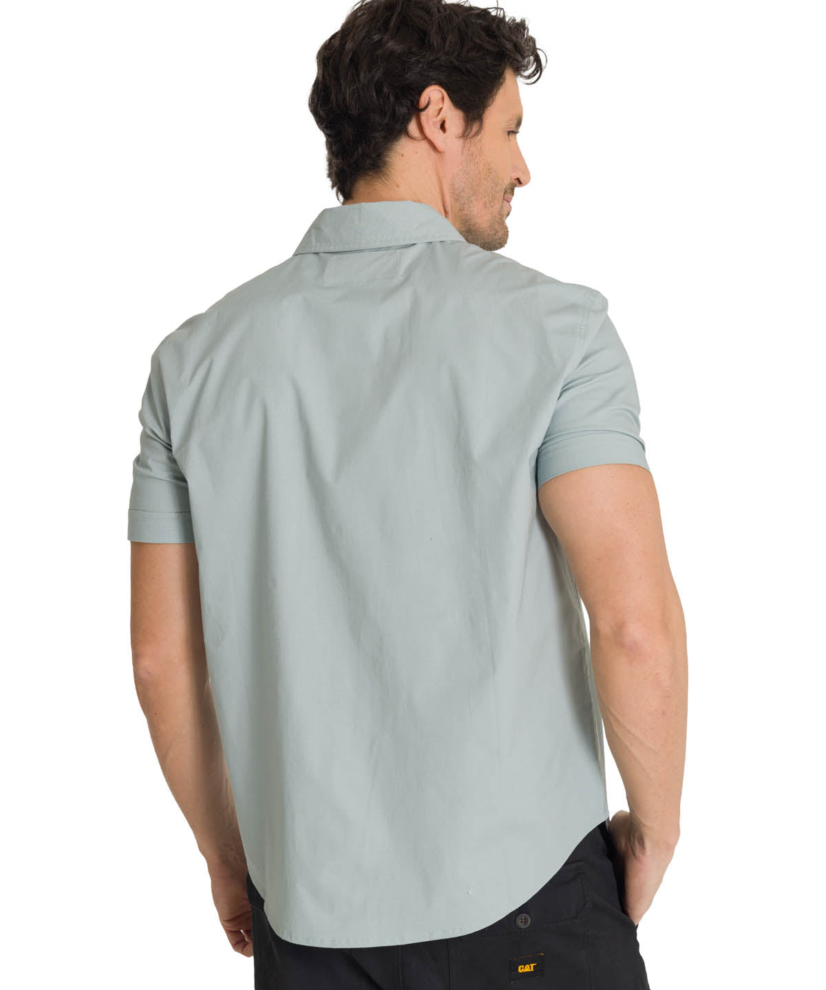 Camisa Manga Corta Hombre Utility Azul Acero CAT