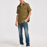 Camisa Manga corta Casual Hombre UTILITY S/S SHIRT Verde CAT