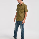 Camisa Manga corta Casual Hombre UTILITY S/S SHIRT Verde CAT