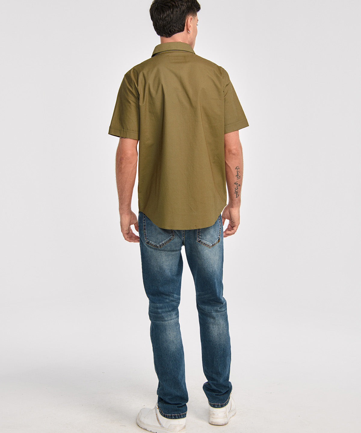 Camisa Manga corta Casual Hombre UTILITY S/S SHIRT Verde CAT