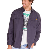 Camisa Manga Larga Hombre Utility Gris Cat